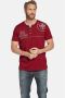 Jan Vanderstorm oversized T-shirt LINDARD Plus Size met printopdruk rood - Thumbnail 1