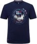 Jan Vanderstorm oversized T-shirt TERNO Plus Size met printopdruk donkerblauw - Thumbnail 1