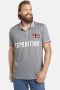 Jan Vanderstorm loose fit polo (set van 2) Plus Size JOHAN met contrastbies grijs wit (set van 2) - Thumbnail 1