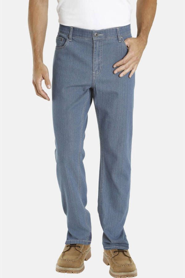 Jan Vanderstorm regular fit jeans Plus Size SOA set van 2 light blue dark