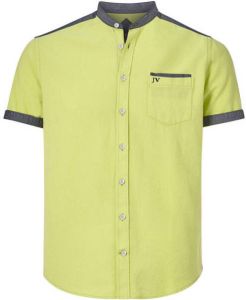 Jan Vanderstorm regular fit overhemd RIGMOR Plus Size geel