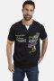 Jan Vanderstorm regular fit T-shirt ERTTO Plus Size met printopdruk zwart - Thumbnail 1
