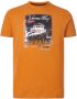 Jan Vanderstorm regular fit T-shirt GAARD Plus Size met printopdruk oranje - Thumbnail 1