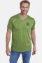 Jan Vanderstorm regular fit T-shirt KLARIN Plus Size met printopdruk groen - Thumbnail 1