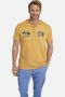 Jan Vanderstorm regular fit T-shirt NILMER Plus Size met printopdruk geel - Thumbnail 1