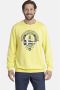 Jan Vanderstorm sweater DYRIK Plus Size met printopdruk geel - Thumbnail 1