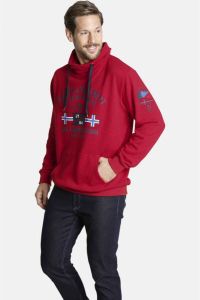 Jan Vanderstorm sweater Plus Size FAPI met printopdruk rood