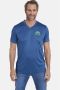 Jan Vanderstorm T-shirt KLARIN Plus Size met printopdruk blauw - Thumbnail 1