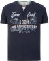 Jan Vanderstorm T-shirt NIELS Plus Size met printopdruk donkerblauw - Thumbnail 1