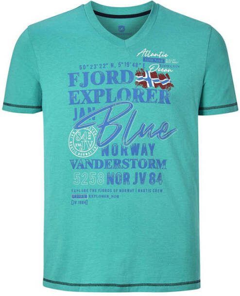 Jan Vanderstorm T-shirt NORDGER Plus Size groen - Foto 3