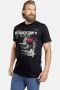 Jan Vanderstorm T-shirt SÖLVE Plus Size met tekst en 3D applicatie zwart - Thumbnail 1