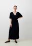 Jane Lushka Flatterende Kimono Stijl Susan Jurk Zwart Dames - Thumbnail 1