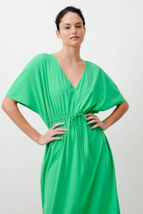 Jane Lushka jurk Susan van travelstof groen