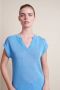 Jane Lushka Veelzijdige Gebreide Vest | Lichtblauw Blauw Dames - Thumbnail 1