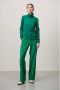 Jane Lushka wide leg pantalon Linda van gerecycled polyester groen - Thumbnail 1
