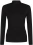JANSEN AMSTERDAM Dames Truien & Vesten V113 Shirt With Turtle Neck And Long Sleeve Zwart - Thumbnail 1