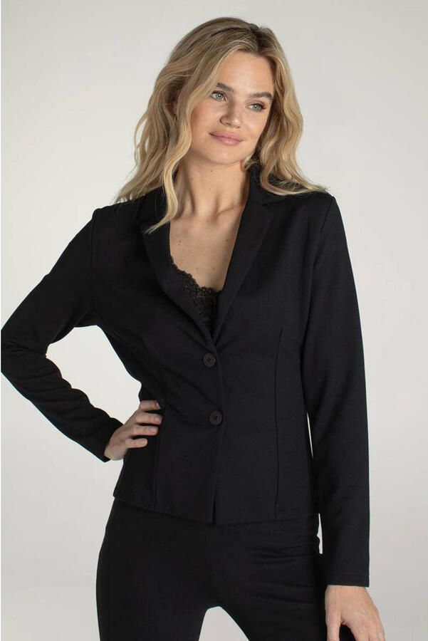 JANSEN Amsterdam aansluitende blazer Riki zwart - Foto 7