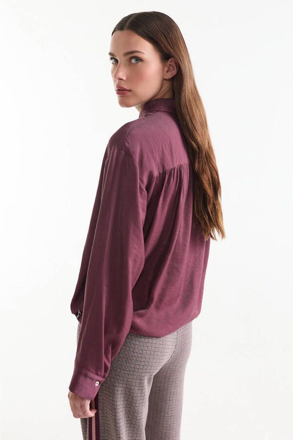 Jansen Amsterdam Blouse Inez Blouse LWS709 Wine - Foto 2