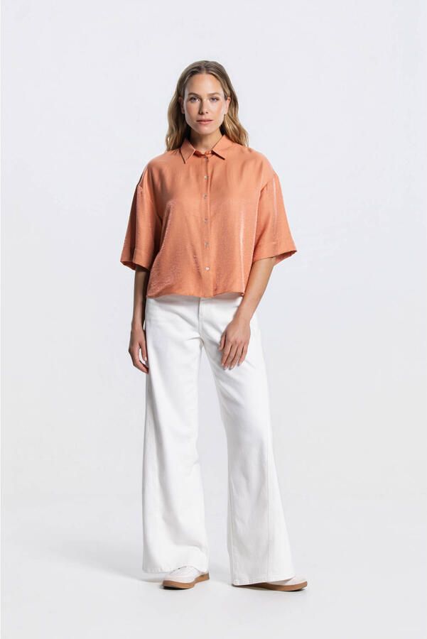 JANSEN Amsterdam blouse oranje - Foto 2