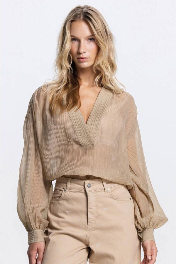 JANSEN Amsterdam blouse zand