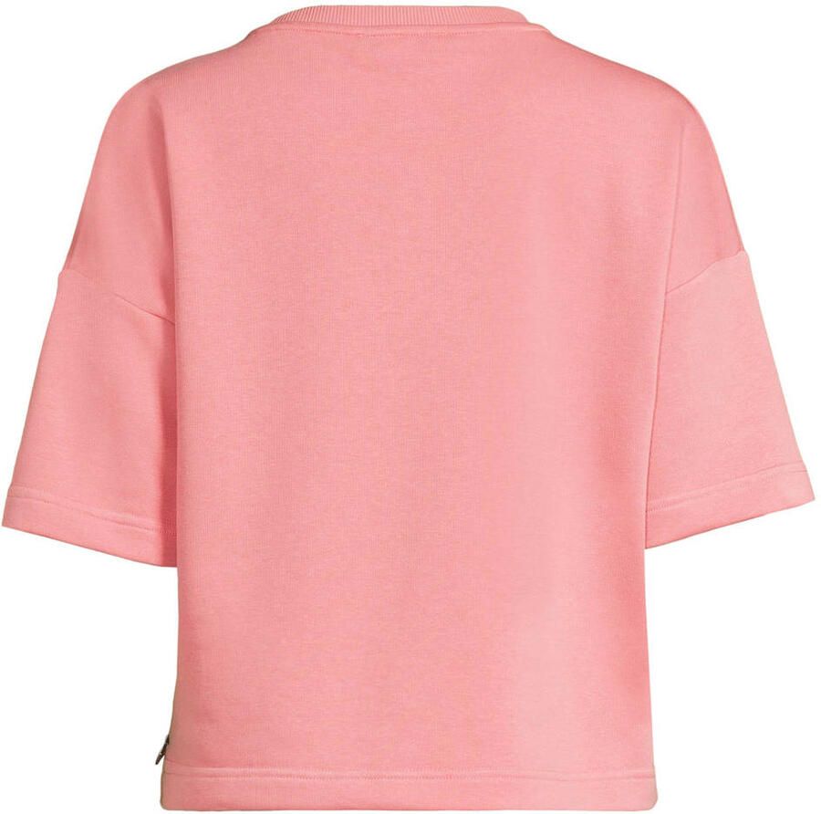 JANSEN Amsterdam gebloemde sweater roze met pailletten - Foto 2