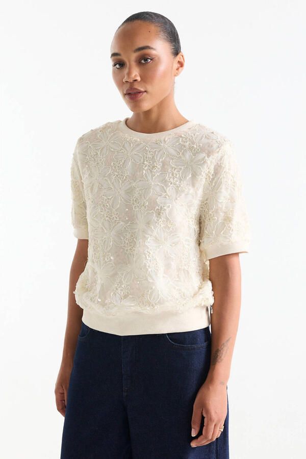 Jansen Amsterdam Sweater Blanche top cream