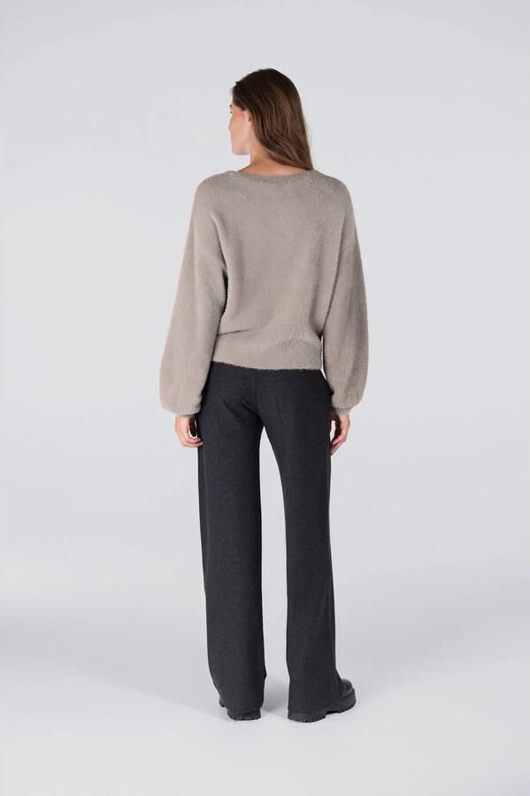 JANSEN AMSTERDAM Dames Truien & Vesten Caily Trui P 150 Round Neckline Beige - Foto 5