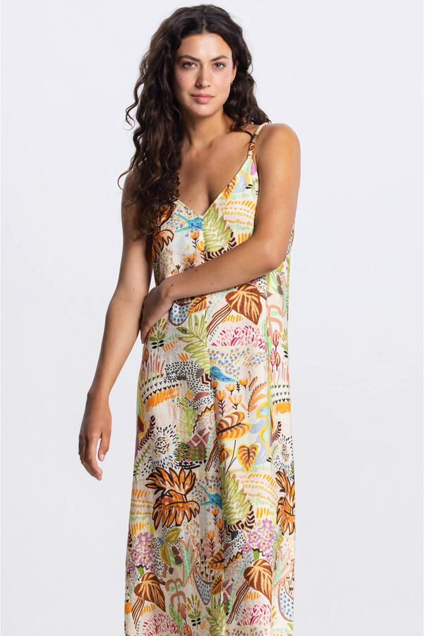 JANSEN Amsterdam maxi jurk multi