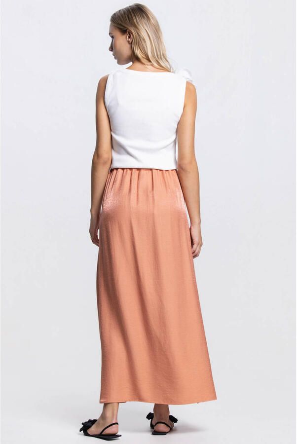 JANSEN Amsterdam maxi rok oranje - Foto 3