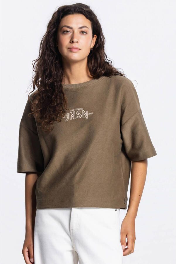 JANSEN Amsterdam sweater olijfgroen