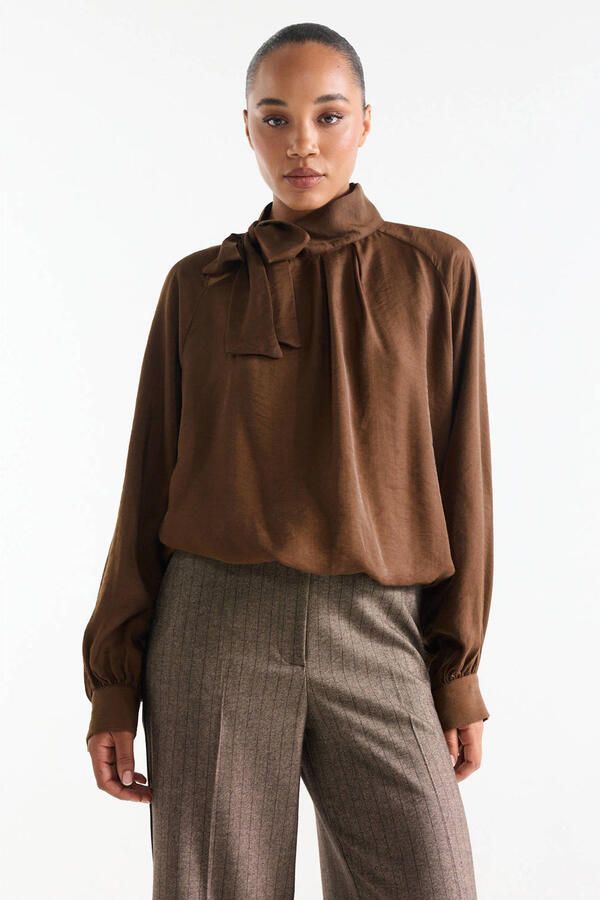 Jansen Amsterdam Blouse iris blouse camel