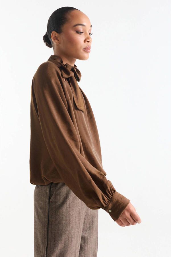 Jansen Amsterdam Blouse iris blouse camel - Foto 2