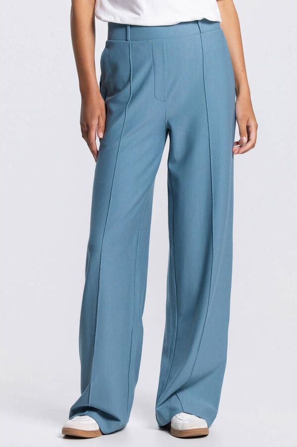 Jansen Amsterdam Wijde broeken Aleid SS26 Broek 000750 Aquamarijn