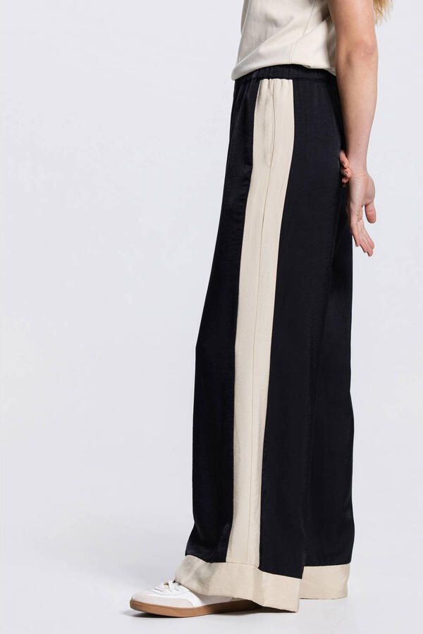 JANSEN AMSTERDAM Dames Broeken Olene Broek Cb 422 Color Block Elastic Waist Multi - Foto 6