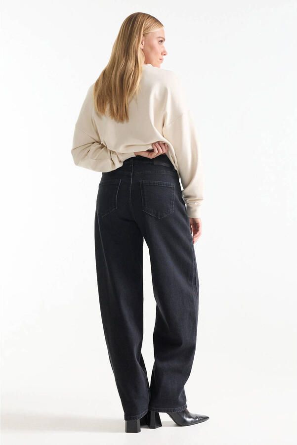 JANSEN Amsterdam wide leg jeans zwart - Foto 2