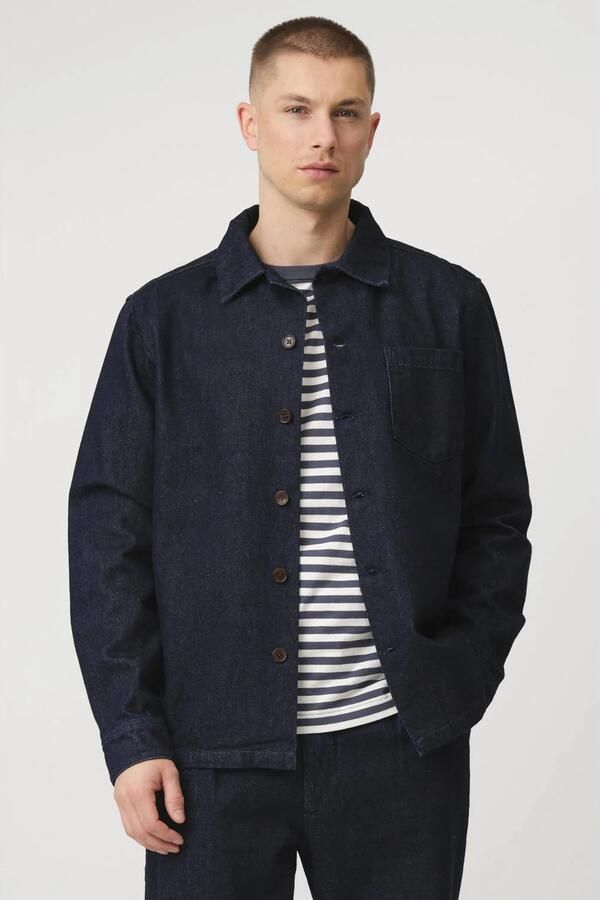 JC RAGS Heren Overshirts Overshirt Roux Donkerblauw - Foto 6