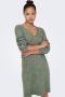 JDY Gebreide jurk ELANORA L S V-NECK DRESS KNT NOOS - Thumbnail 1