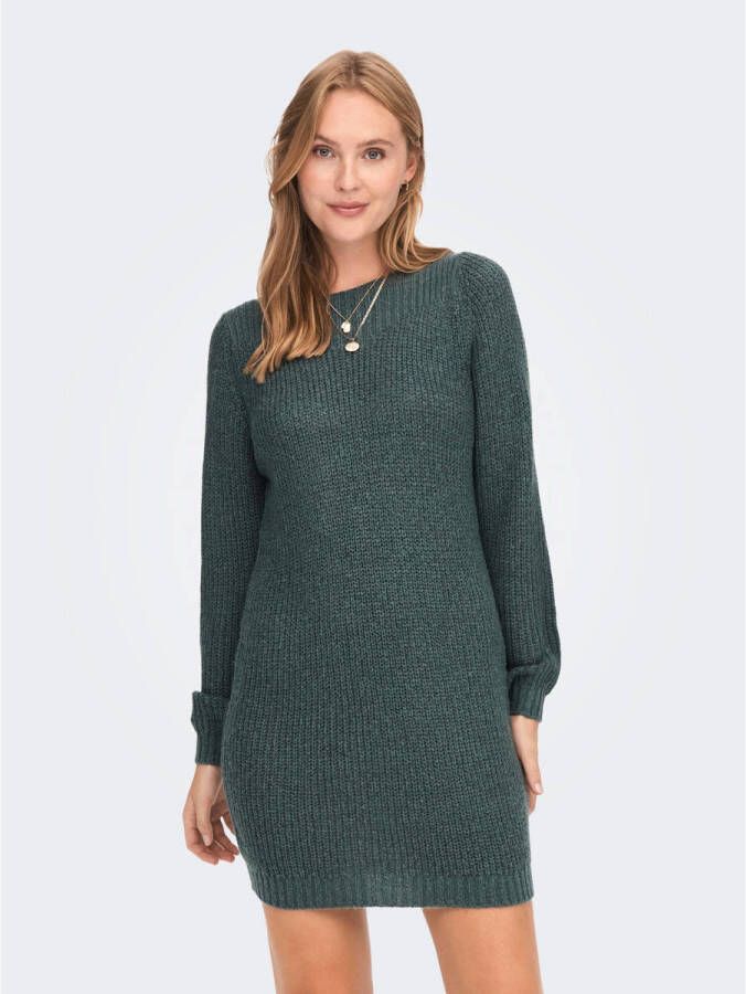 JDY Mini-jurk WHITNEY MEGAN L S BOAT DRESS KNT NOOS