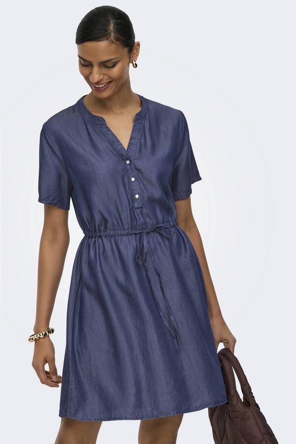JDY A-lijn jurk dark blue denim