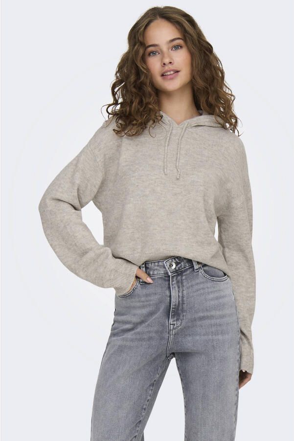 JDY Capuchontrui RUE LIFE L S SHORT HOOD PUL KNT NOOS