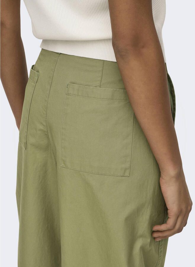JDY barrel high waist broek groen - Foto 3