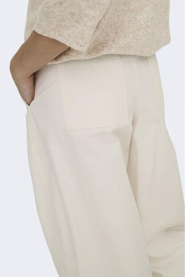 JDY barrel high waist broek wit - Foto 3