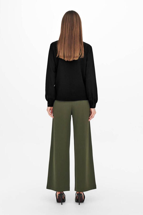 Jacqueline de Yong Brooke Lange Mouwen Shirt Black Dames