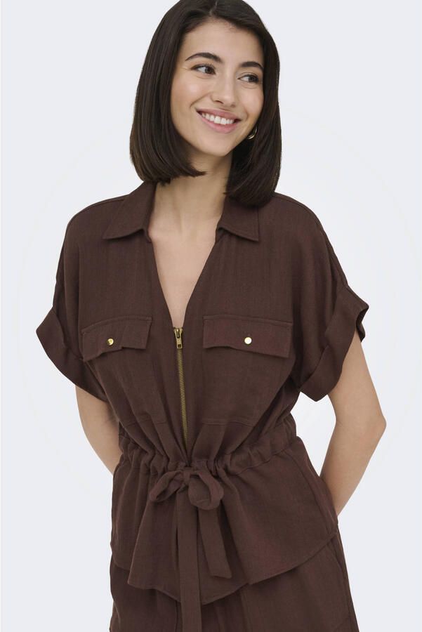 Jacqueline De Yong Mille Zip Shirt Woven
