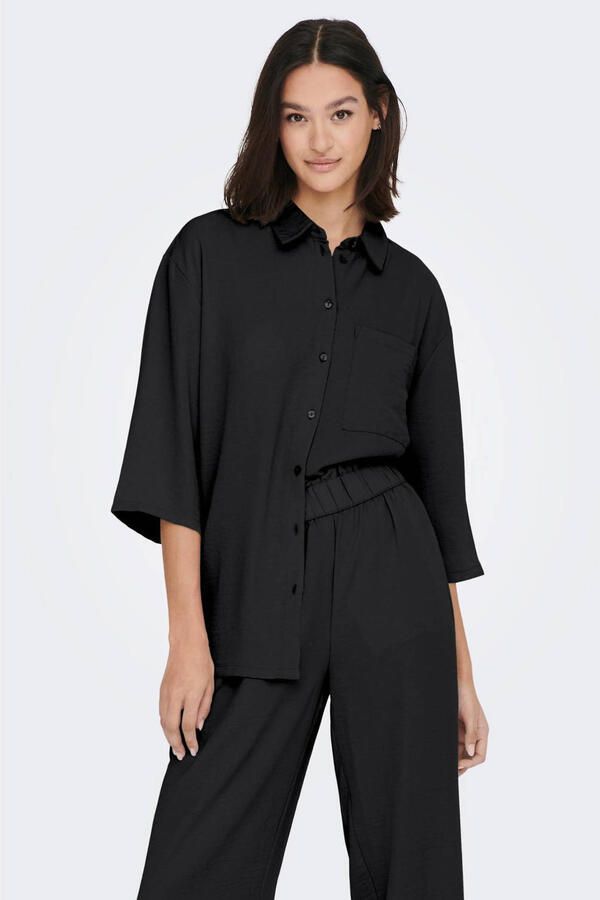 JDY Blouse met korte mouwen DIVYA 3 4 LOOSE SHIRT WVN NOOS - Foto 4