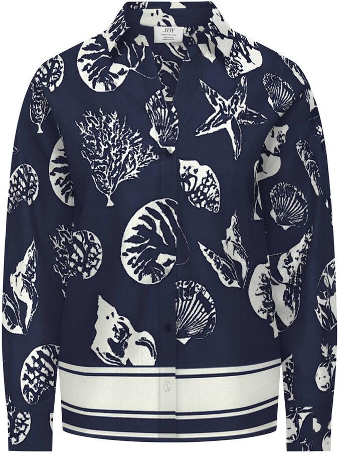 JDY blouse donkerblauw