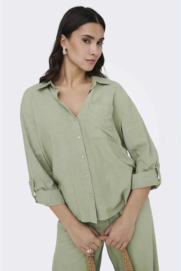 Jacqueline De Yong Caya Linen Loose Shirt Woven