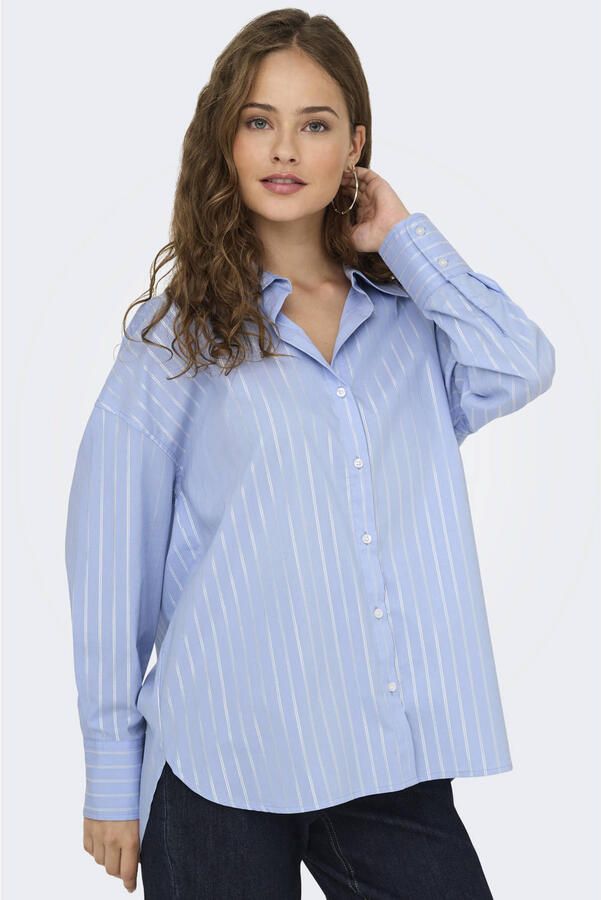 JDY Overhemdblouse MIO L S LUREX LOOSE SHIRT WVN NOOS