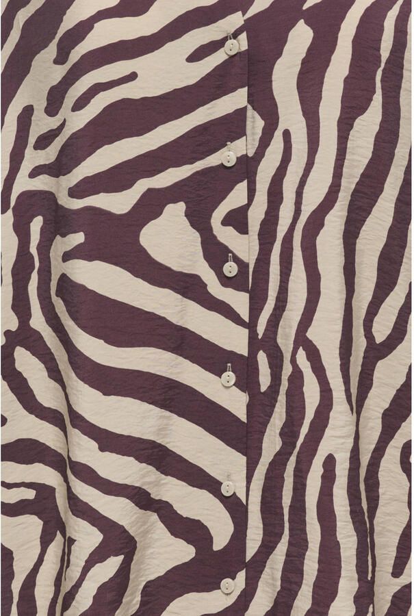 JDY blouse met zebraprint donkerrood - Foto 2
