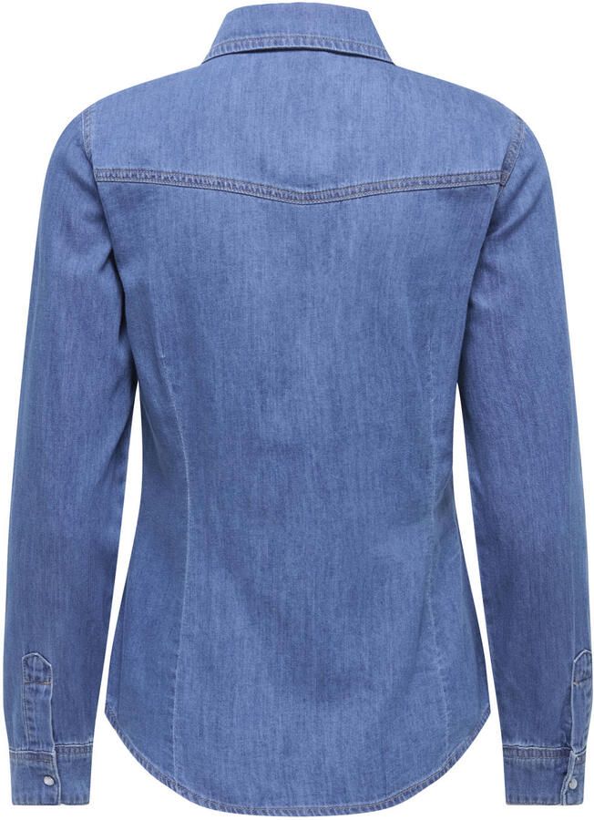 JDY blouse middelblauw - Foto 2